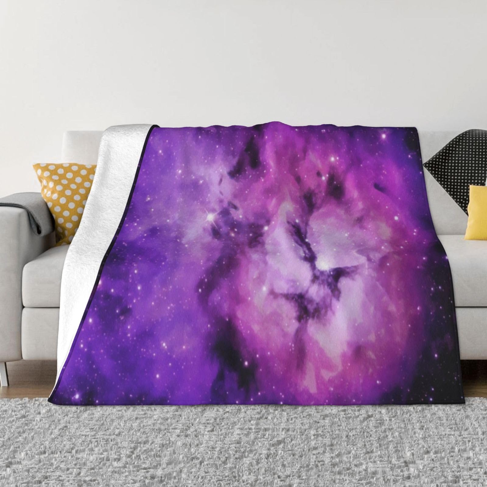 Plaid polaire violet Mexpekil pour voyage canapé et lit d'appoint