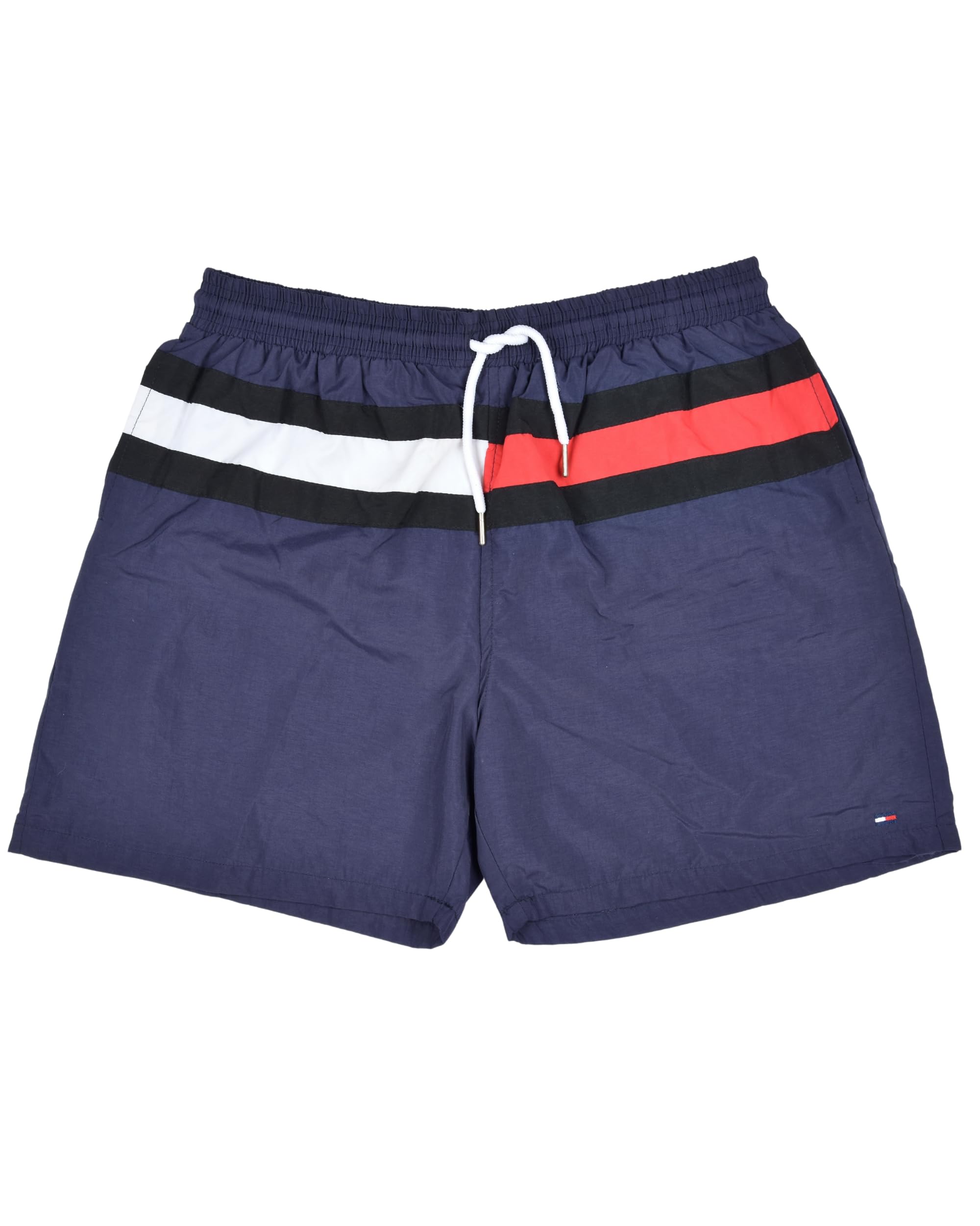 Men's Swim Shorts with Adjustable Drawstring, Quick-Dry Fabric & Comfortable Fit – Beach & Pool Wear - Blue - Large