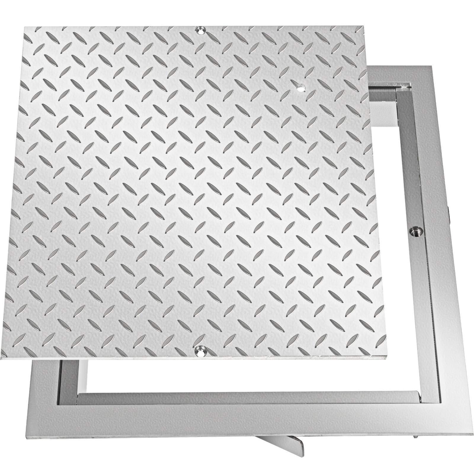 VEVOR Tapa para Arqueta 50 x 50 cm Tapa Pozo de Placa de Acero