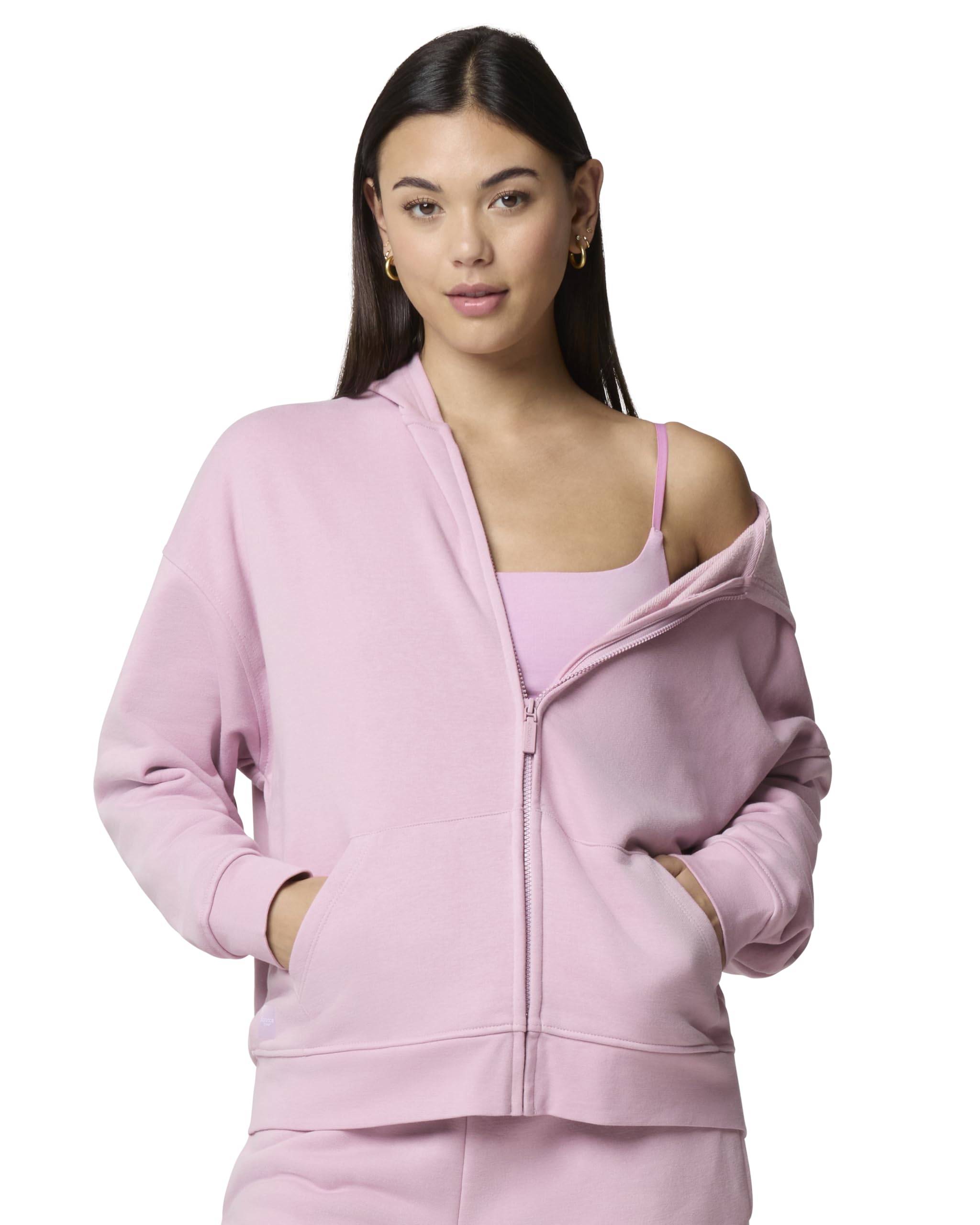 florence by mills Women's Cozy Crush Oversized Zip Hoodie