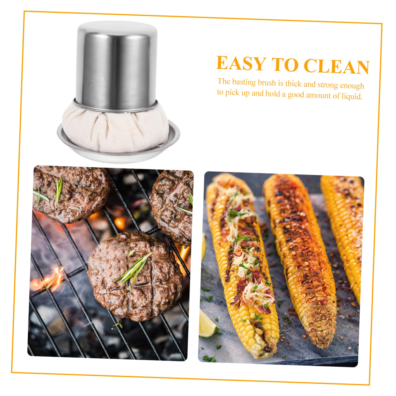 ABOOFAN Tampon Graisseur Crepiere en Acier Inoxydable Essuie-Glace Multifonctionnel pour Cuisine Barbecue
