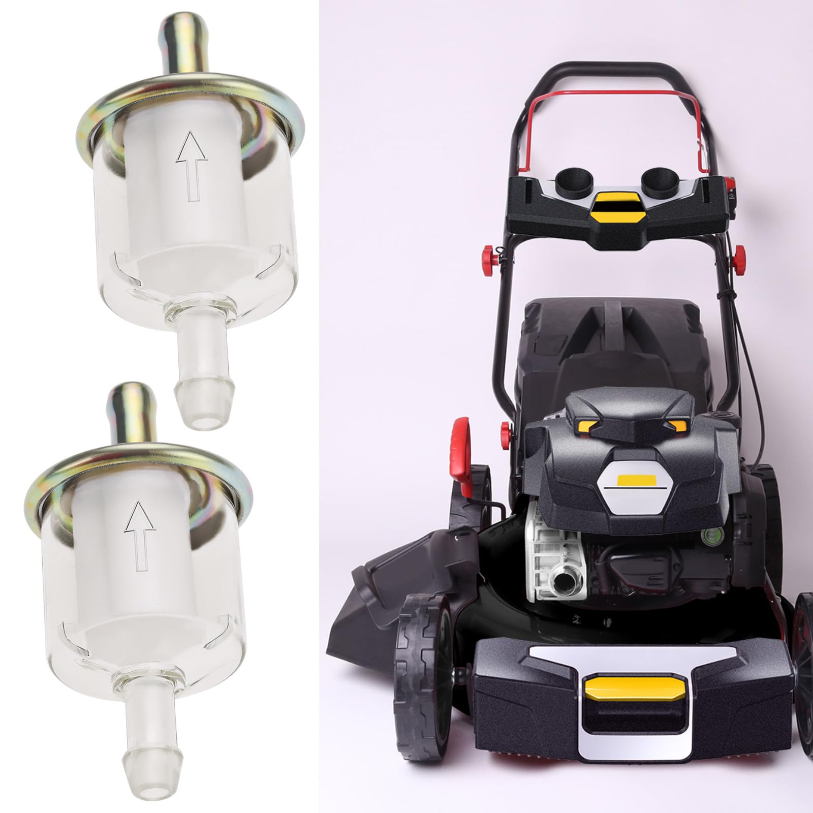 OTOTEC 2pcs Fuel Filter Inline Cartridge Fuel Filter for 8mm Fuel Pipe Compatible with Countax Compatible with Westwood Compatible with Hayter Mowers Parts - Image 3