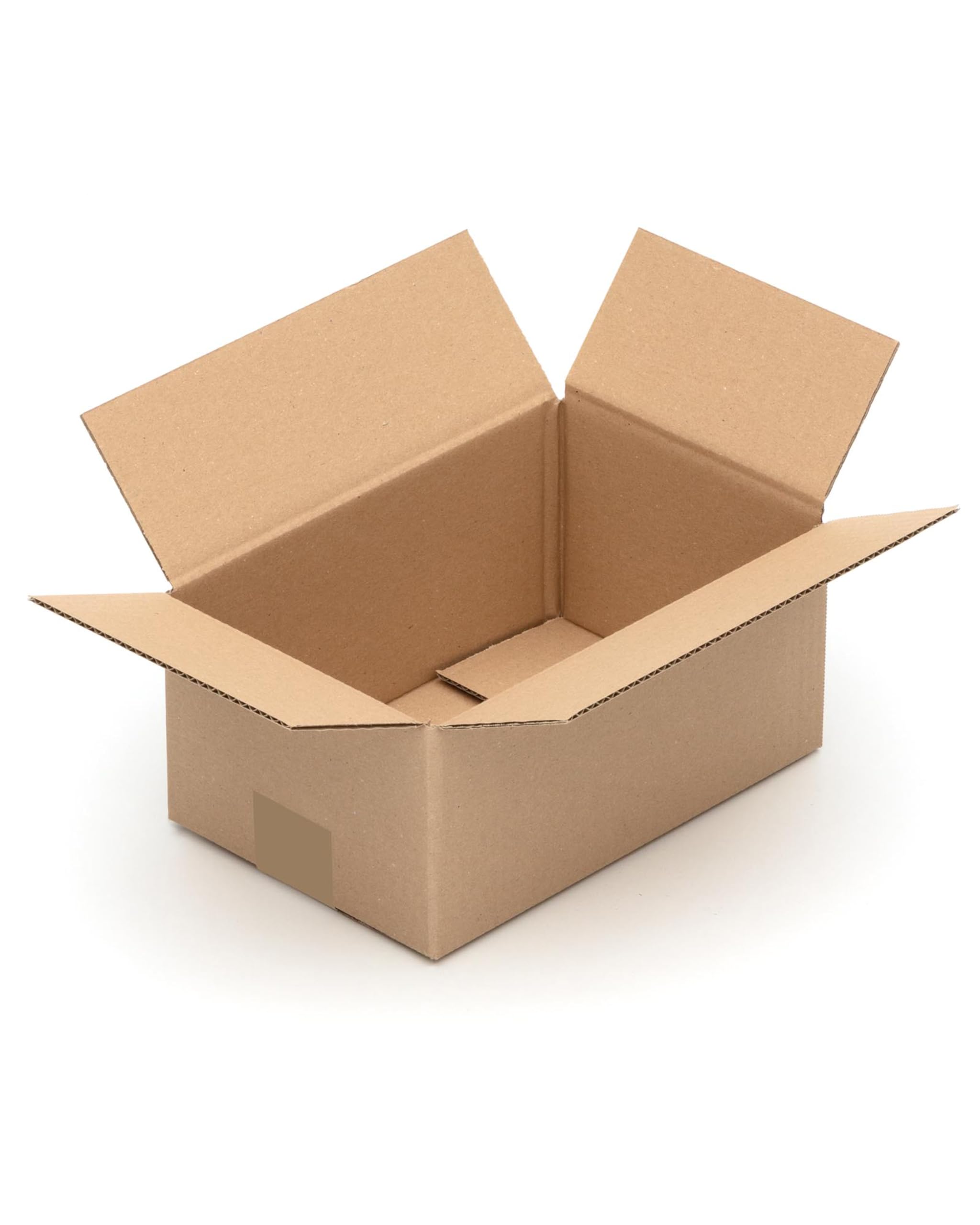 KK Verpackungen Versandkartons 260 x 170 x 120 mm Braun 1-wellig (Außenmaß 265 x 175 x 130 mm) | 200 Stück, Faltkartons Kartons für Versand als DHL Päckchen M DPD Hermes GLS Paketklasse S (KK17)