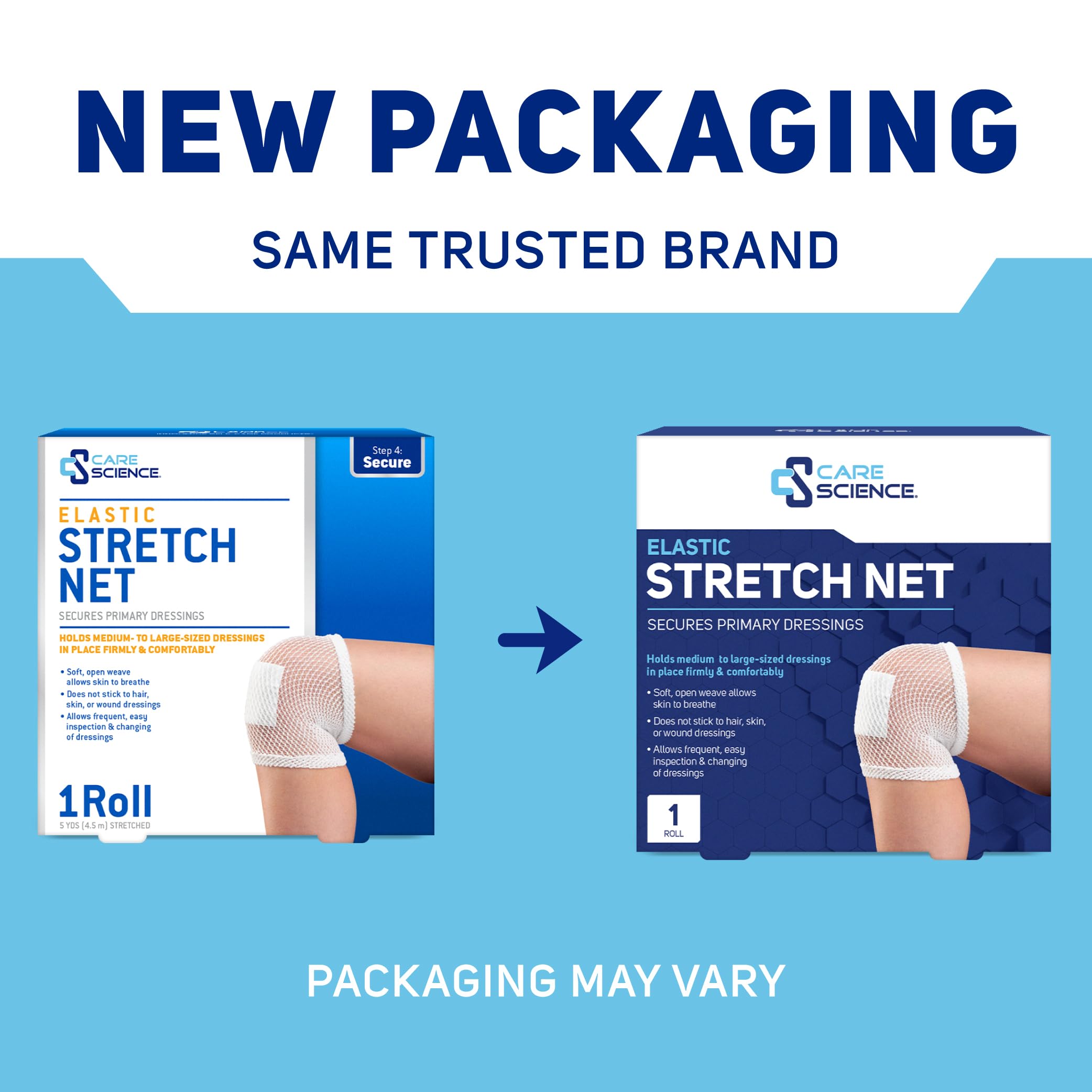 Care Science Elastic Stretch Net, 1 Roll, 5 Yds — Amazon image 2