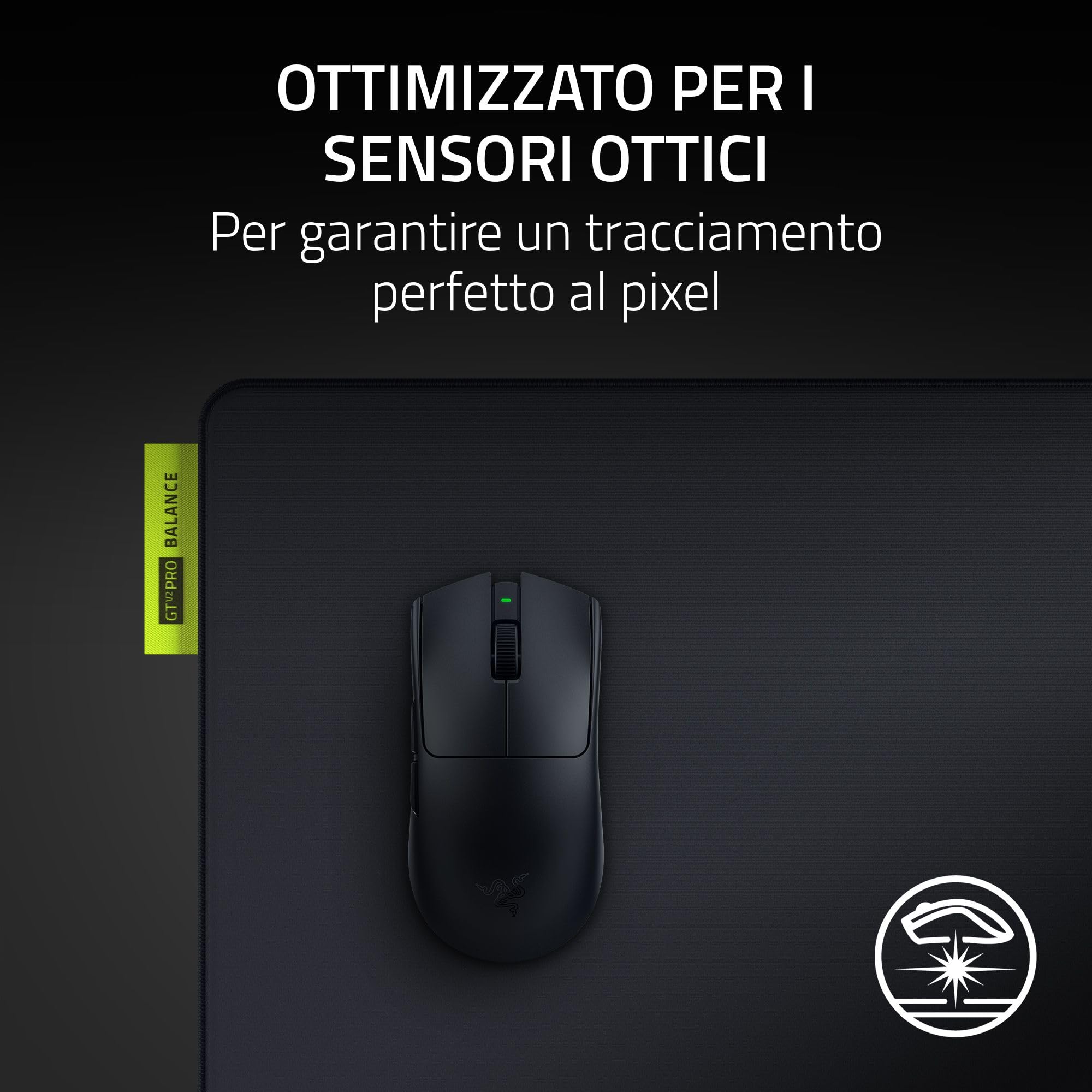 Razer Gigantus V2 Pro L - Balance - Soffice tappetino per mouse da gaming per esports per una maggiore velocità e controllo - Schiuma GlideCore proprietaria - 500mm x 480mm | Balance