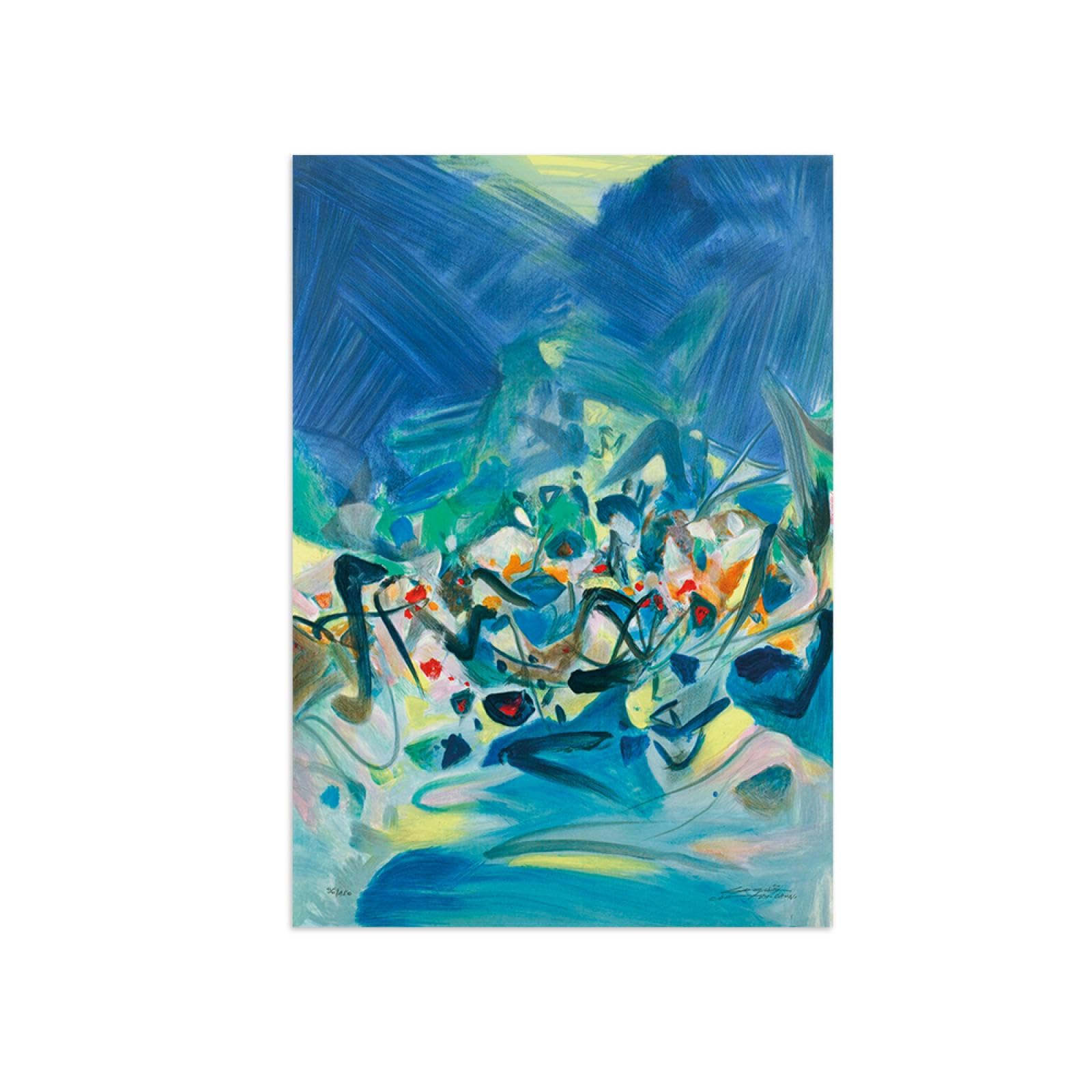 Impression sur toile abstrait DEEBOW tableau moderne 30x45cm sans cadre - 8