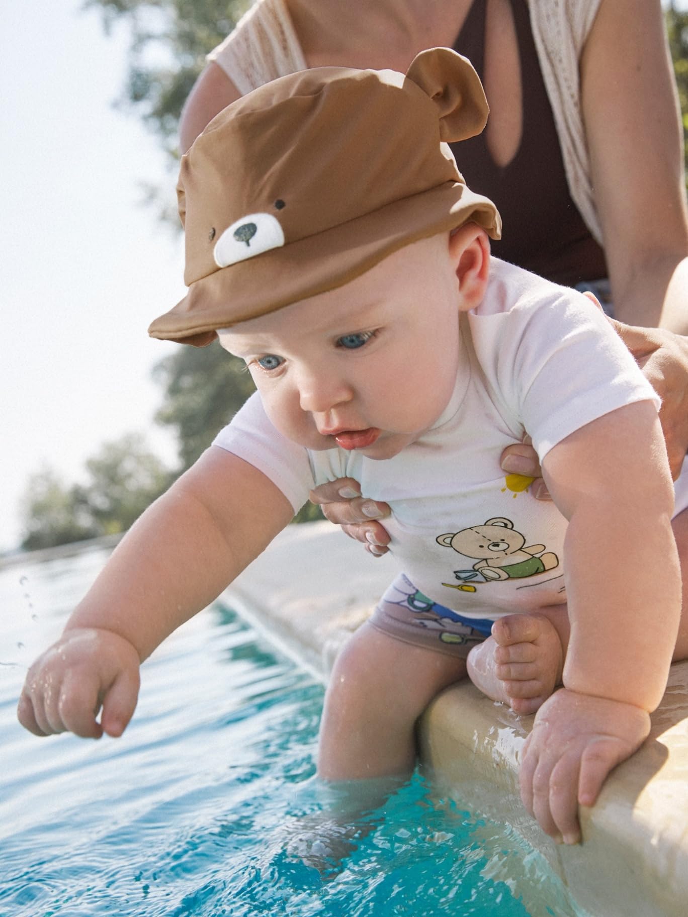 Mayoral Conj. baño con Gorro para bebé niño Osos