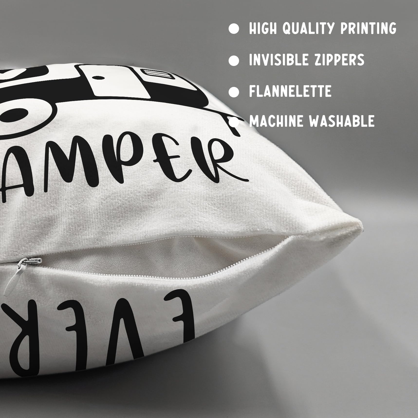Fundas De Almohada De Camping De 18 X 18 Pulgadas, Paquete De