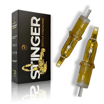 Stinger Disposable Tattoo Cartridge Needles Membrane [20 Pack] Round Liner, Shader, Magnum, Tattoo Needles Cartridges RL, RS, RM M, 1009