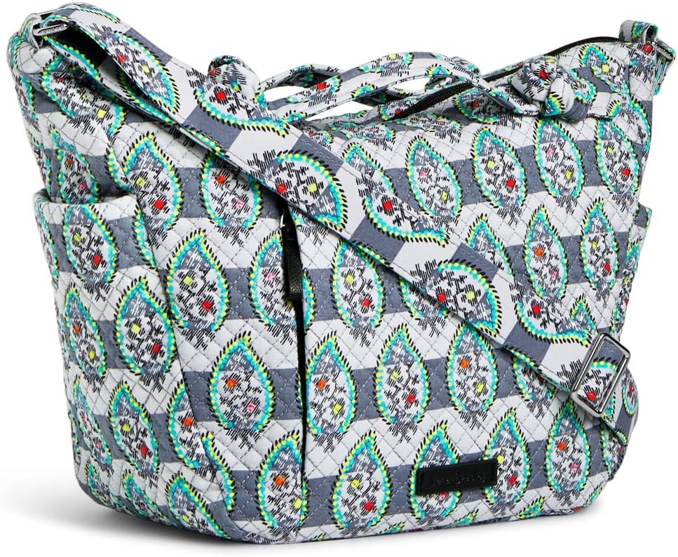 Vera Bradley Hadley On the Go Satchel in Paisley Stripes