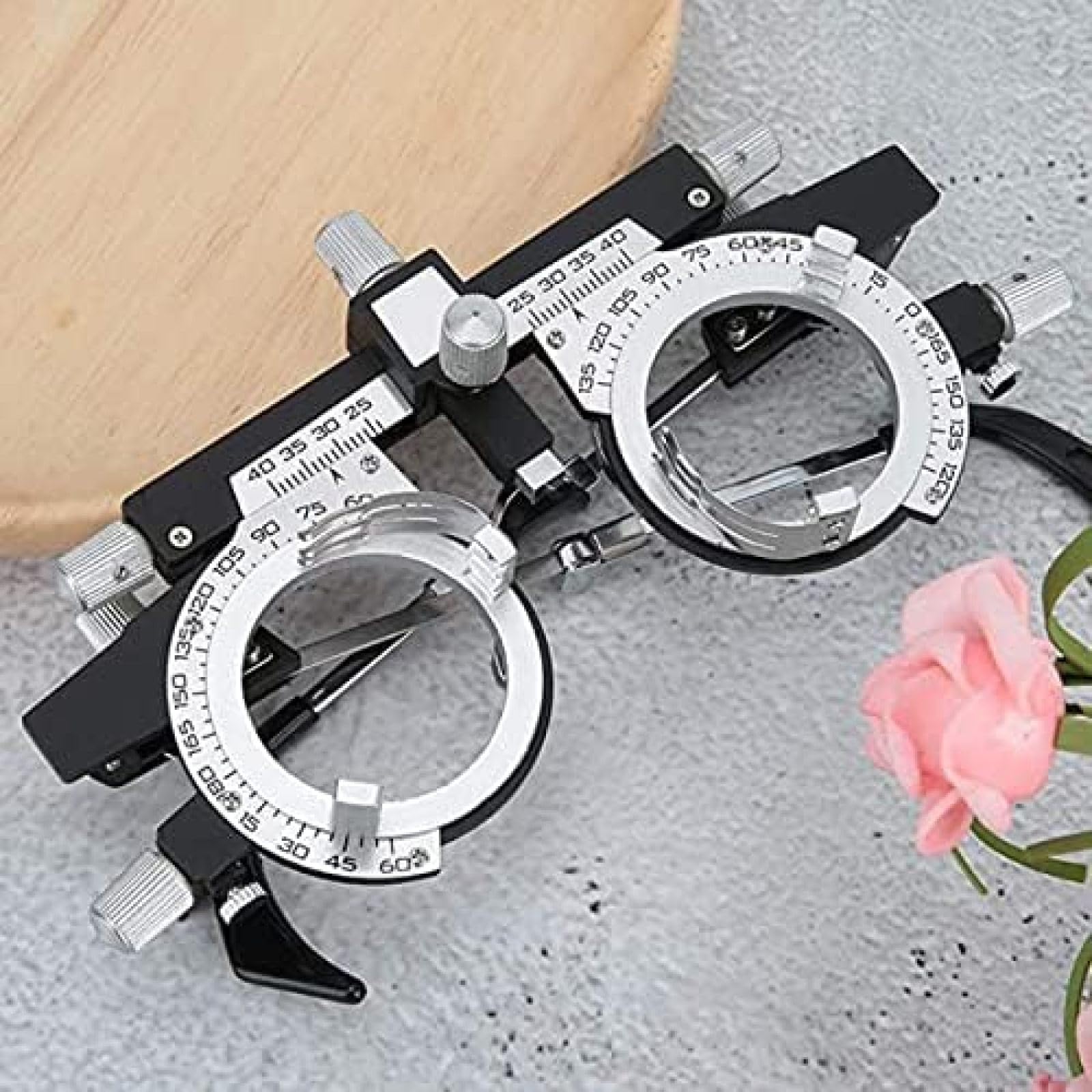 Óptica De Optometría Lente De Prueba Montura De Prueba Totalmente Ajustable Montura Óptica Óptica De Optometría Ocular para Examen De La Vista En Tiendas De Anteojos, Escuelas Y Empresas,Construct
