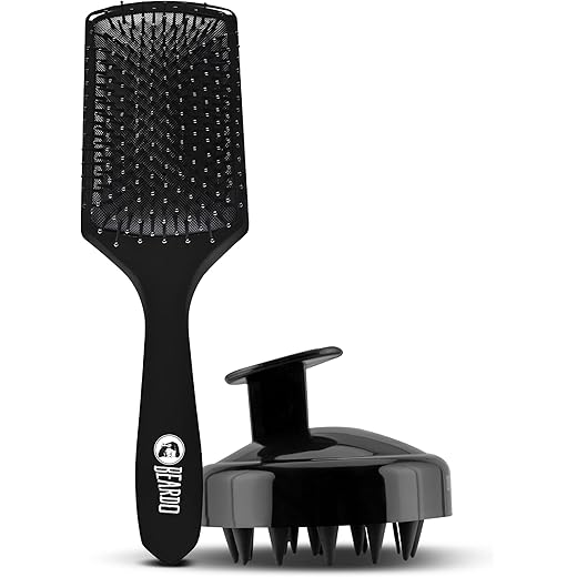 Beardo Detangling Hair Brush & Scalp Massager Set of 2