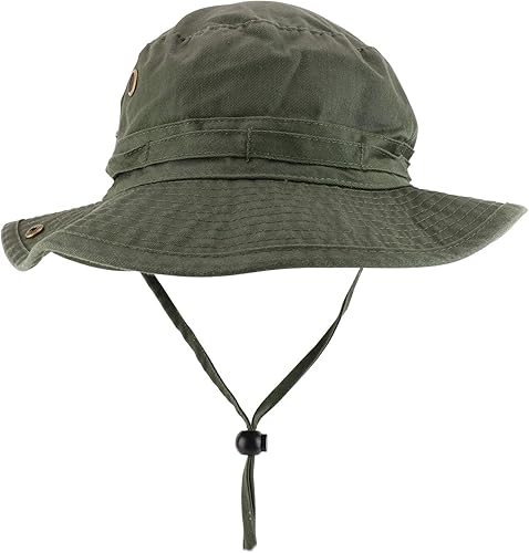 Miniatura 10 de Sombrero de caza de cubo lavado de sarga de algodón con correa de barbilla