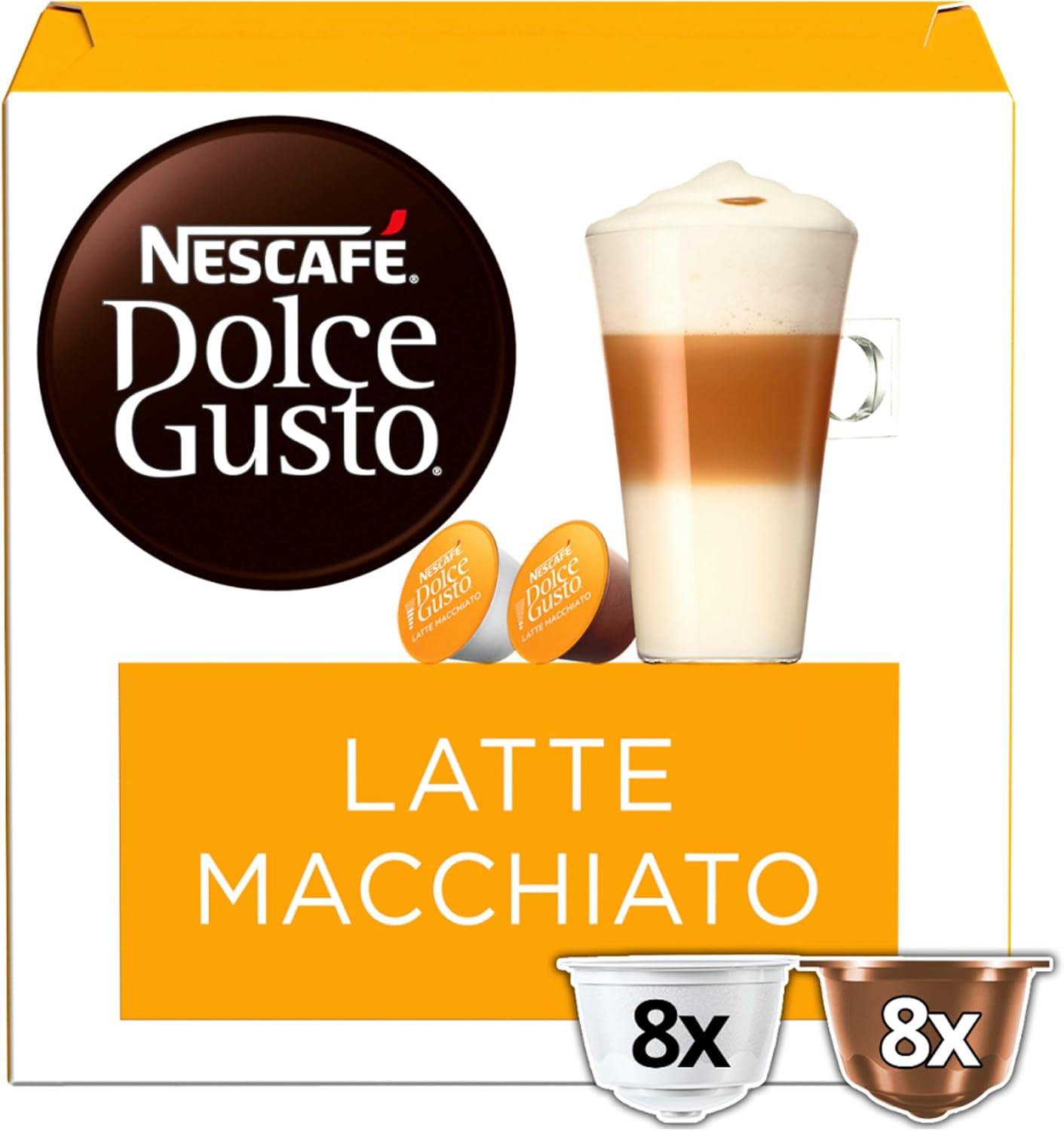 Nescafé Dolce Gusto Latte Macchiato, 16 Capsules (8 Servings) Buy