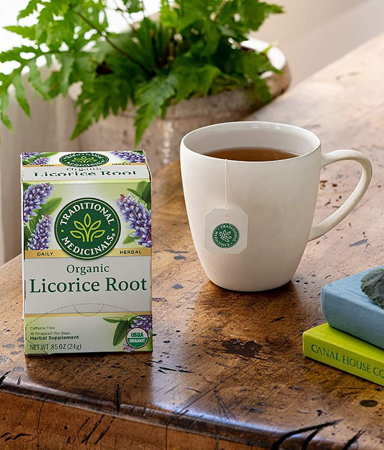 Traditional Medicinals Organic Licorice Roo Herbal Tea - 16 bags per pack - 6 packs per case.6