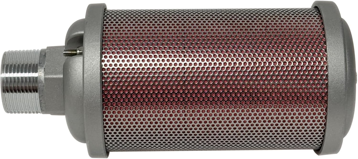 XY12 Air Compressor Muffle，Dryer Silencer 1-1/4" NPT，for Drying Machine Diaphragm Pump Exhaust Noise Reduction，XY-12 M12，Muffler Replacement Part X12