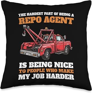 Repoman Car Recovery Agent Asset Recovery Repo Agent Throw Pillow
