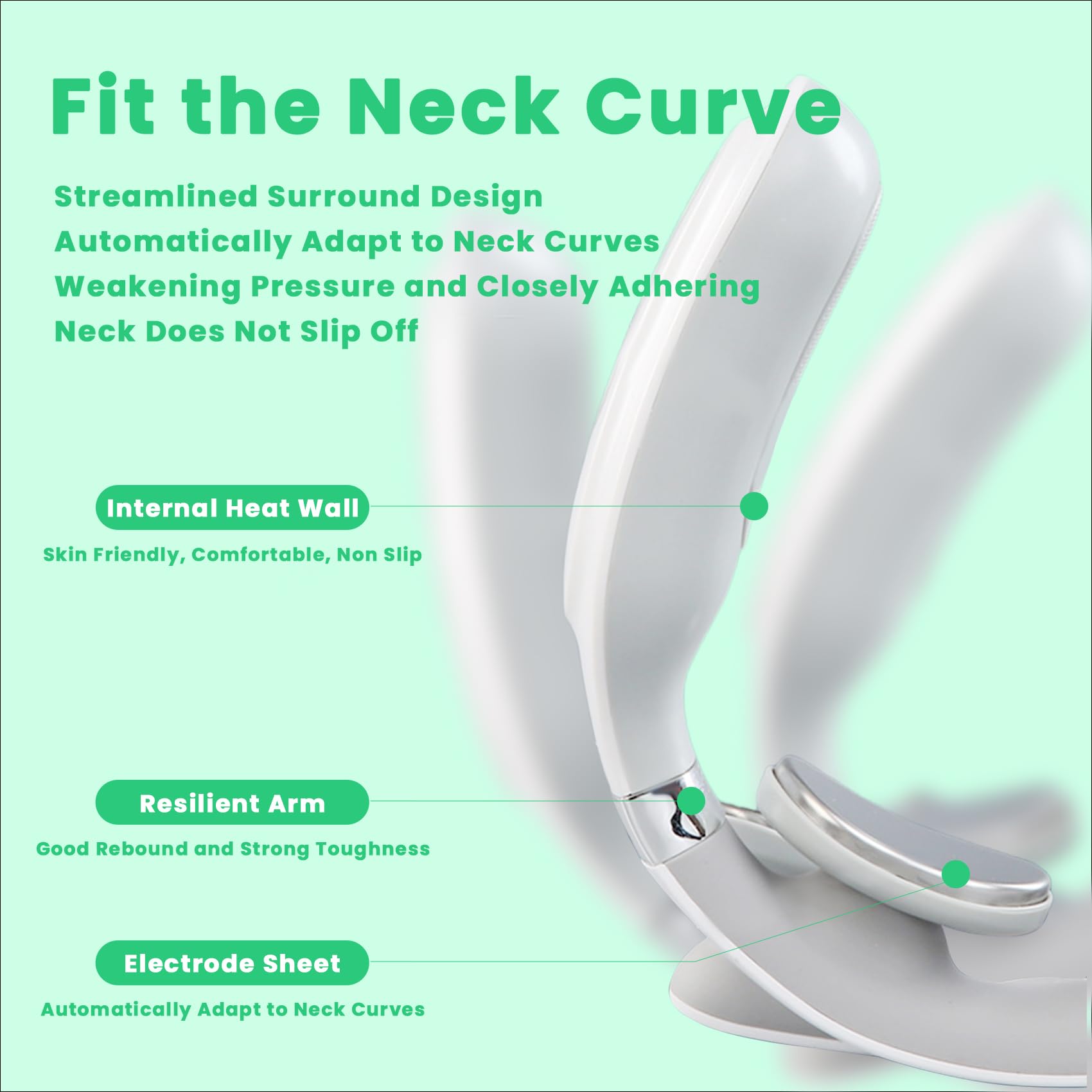 NeuroNeck Pro – Nuovo Dispositivo di Termoterapia 2026, Massaggiatore Cervicale Neuro Neck Pro, Massaggiatore Elettrico Riscaldato Portatile, 6 Modalità e 14 Livelli di Intensità (1Pc)