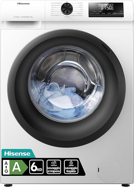 Offerta -26%: Hisense WFQE6012EVM a soli 274,55€!