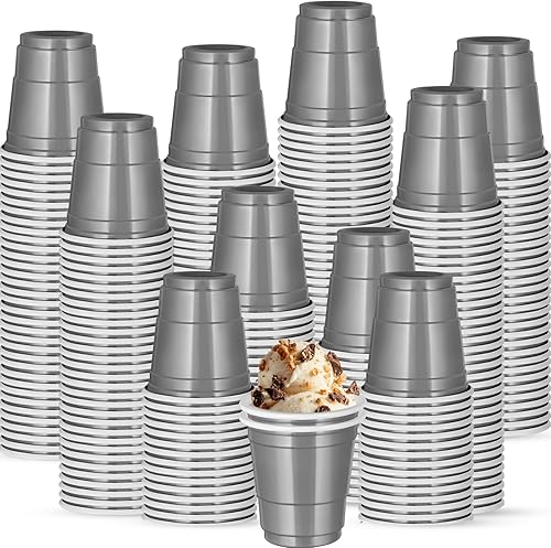 Miniatura 9 de 500 vasos de chupito de plástico de 2 onzas, vasos azules para fiesta, vasos azules de 2 onzas, desechables para beber, degustaciones servidas,