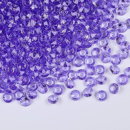 Miniatura 37 de 1000 piezas de gemas acrílicas de plástico, diamantes acrílicos falsos, cuentas de relleno de jarrón, cristales de diamantes sintéticos, joyas