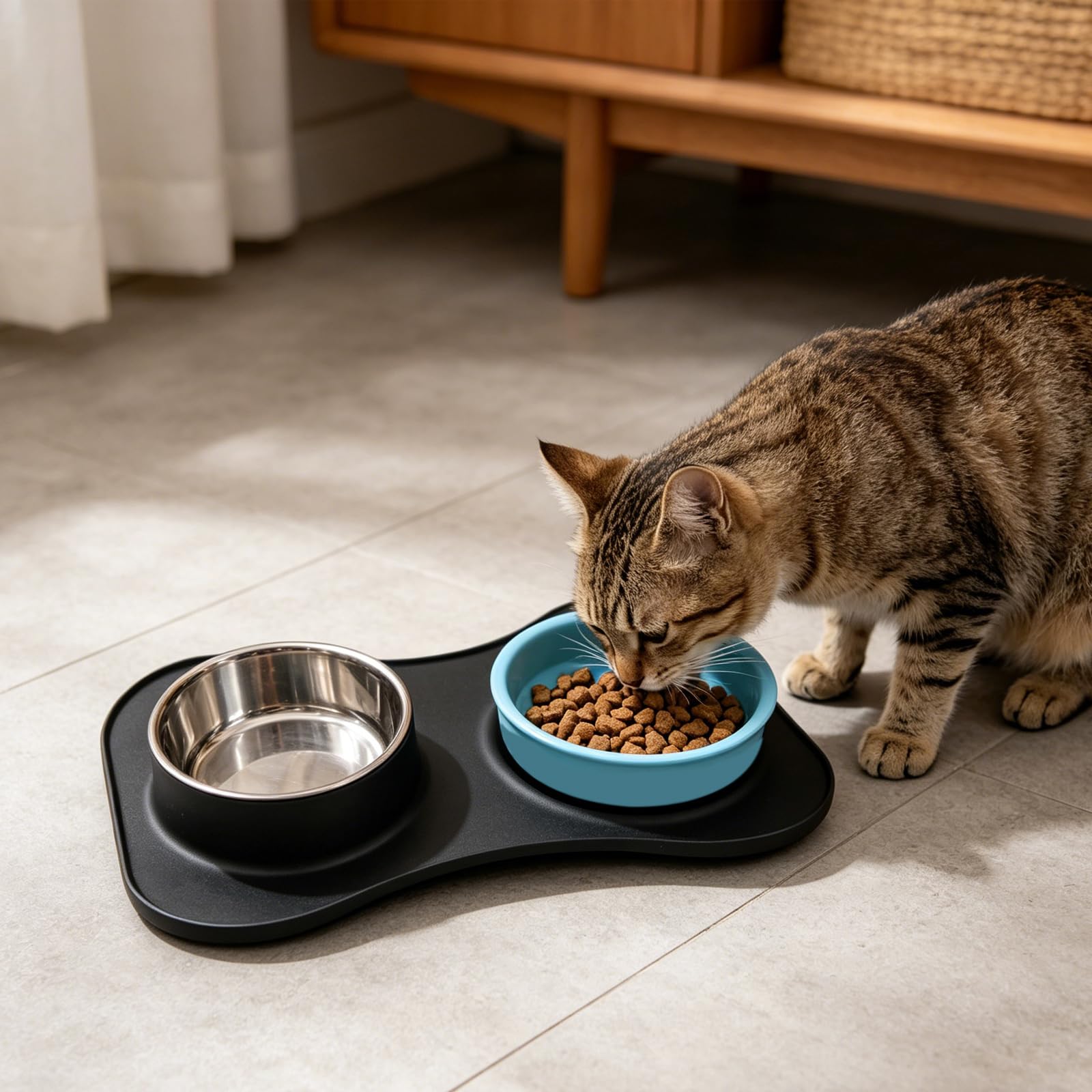 Ciotola per Cani Pieghevole in Silicone Alimentazione lenta con Base Antiscivolo per Uso Domestico da Viaggio Ciotola per Cibo per Animali Impermeabile