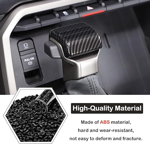 Miniatura 4 de Aunginsy Funda protectora para palanca de cambios de coche para freno de mano compatible con Toyota Tundra 2022+, Sequoia 2023+ y Tacoma 2024+,