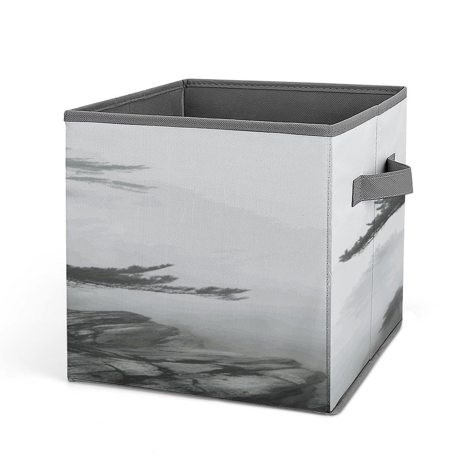 Fekiloot Style Foggy Mountain Pine Tree Storage Bins Storage Baskets
