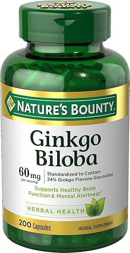 Natures Bounty - Ginkgo Biloba 60 Mg 200 Cápsulas 17243