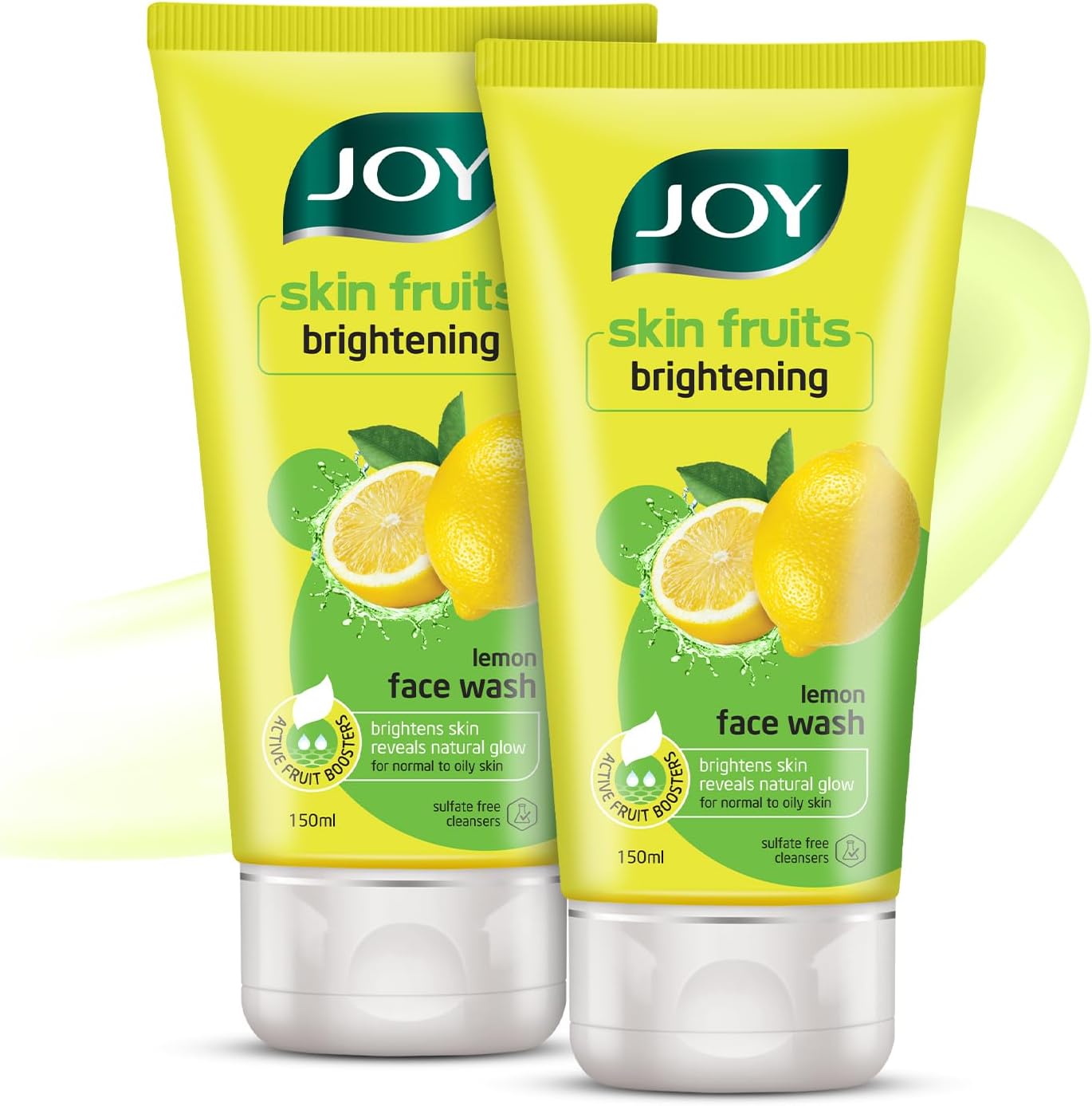 Skin Brightening Lemon Face Wash (2X150ml) With Vitamin C For Naturally Glowing Skin | Removes Excess Oil & Dirt | Suitable For All Skin Types