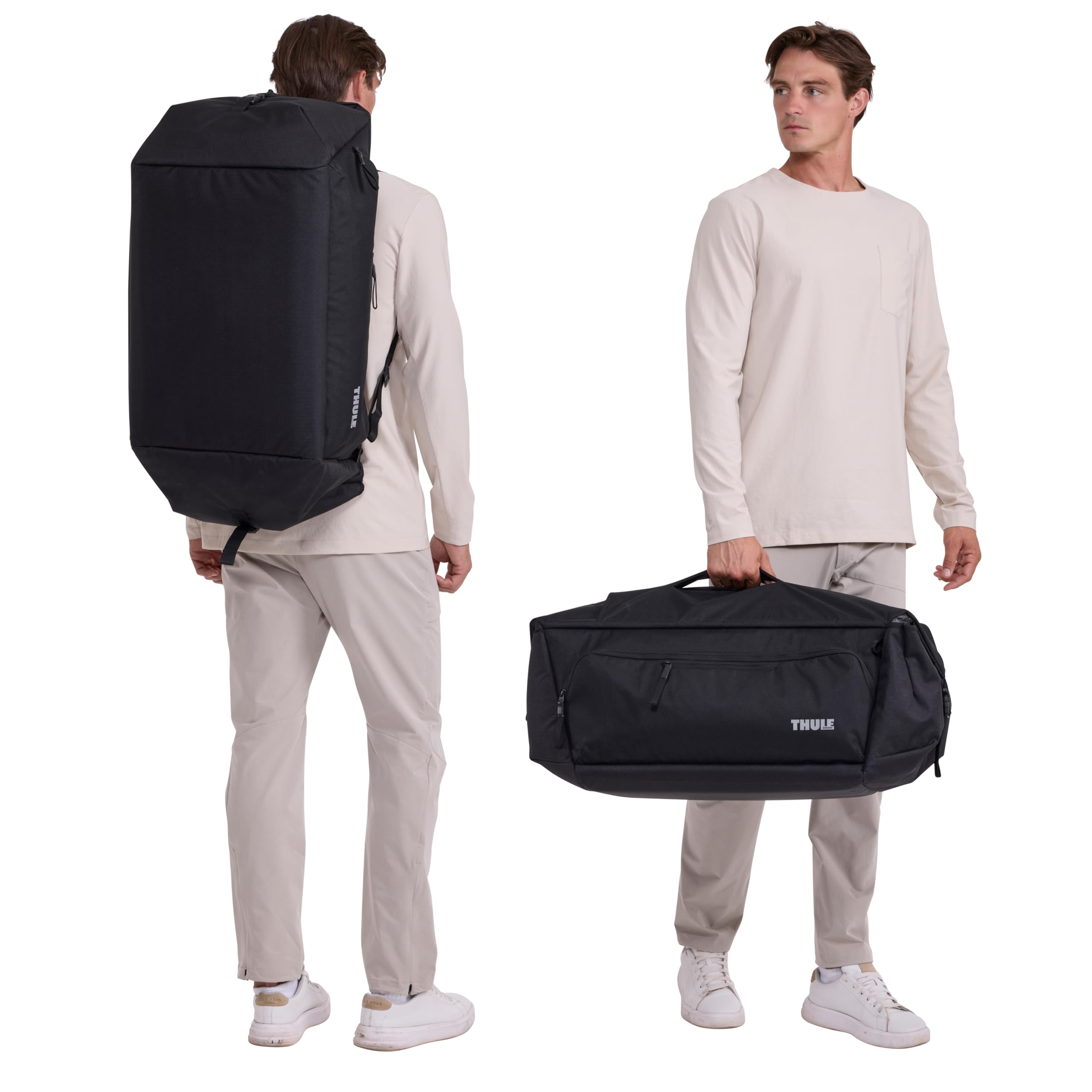 Thule RoundTrip MTB Duffel 70L, se Adapta a Equipo de Descenso y más, Paneles divisores Ajustables, organización de artículos pequeños, Correas de Mochila integradas