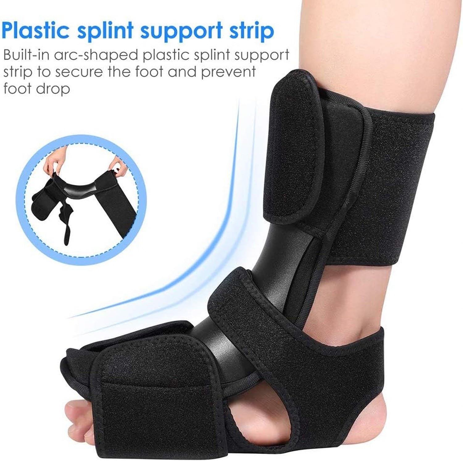 Férula nocturna ajustable para fascitis plantar, soporte ortopédico pie y