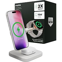 Mophie 3-in-1 Wireless Charging Stand - Qi2-Certified w/Up to 15W Power