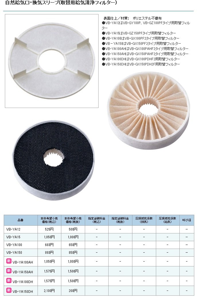 Amazon.co.jp: パナソニック 換気扇 【VB-YA100】 システム部材