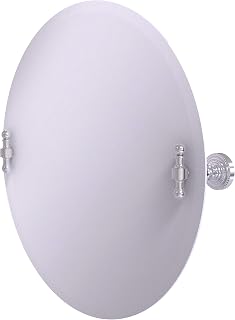 Allied Brass RD~90 Frameless Round Tilt Beveled Edge Wall Mirror  Satin Chrome  - Compare price