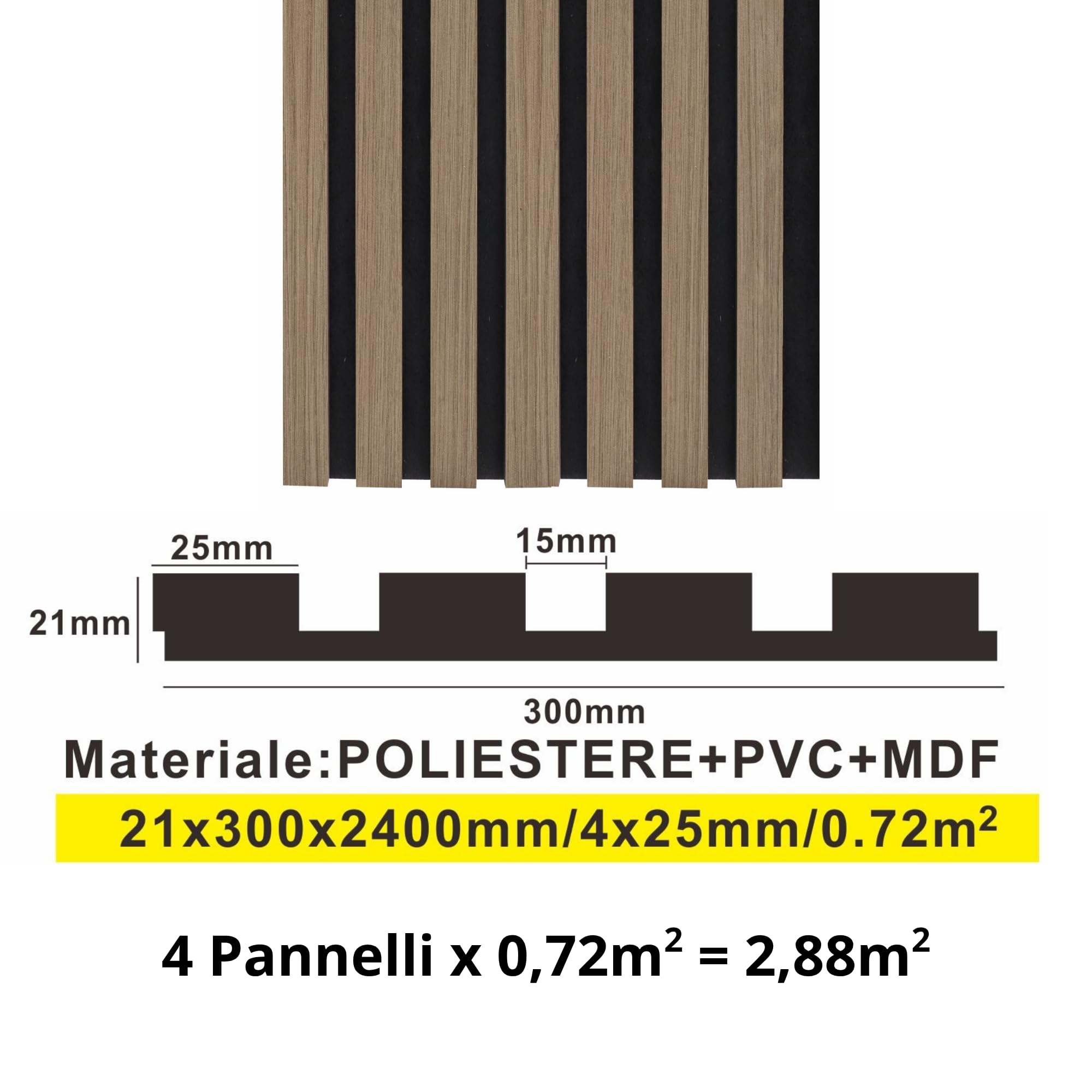 Juego de 4 paneles de pared con efecto de láminas para revestimiento de pared, techo de polímero, plástico, interior y exterior, 30 x 240 cm, encastre lateral, recortables, rígidos, decorativos