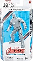 Vista 2 de Serie Marvel Legends Iron Man (Modelo 01) Avengers 60º Aniversario - Figura de acción coleccionable de 6 pulgadas, 6 accesorios