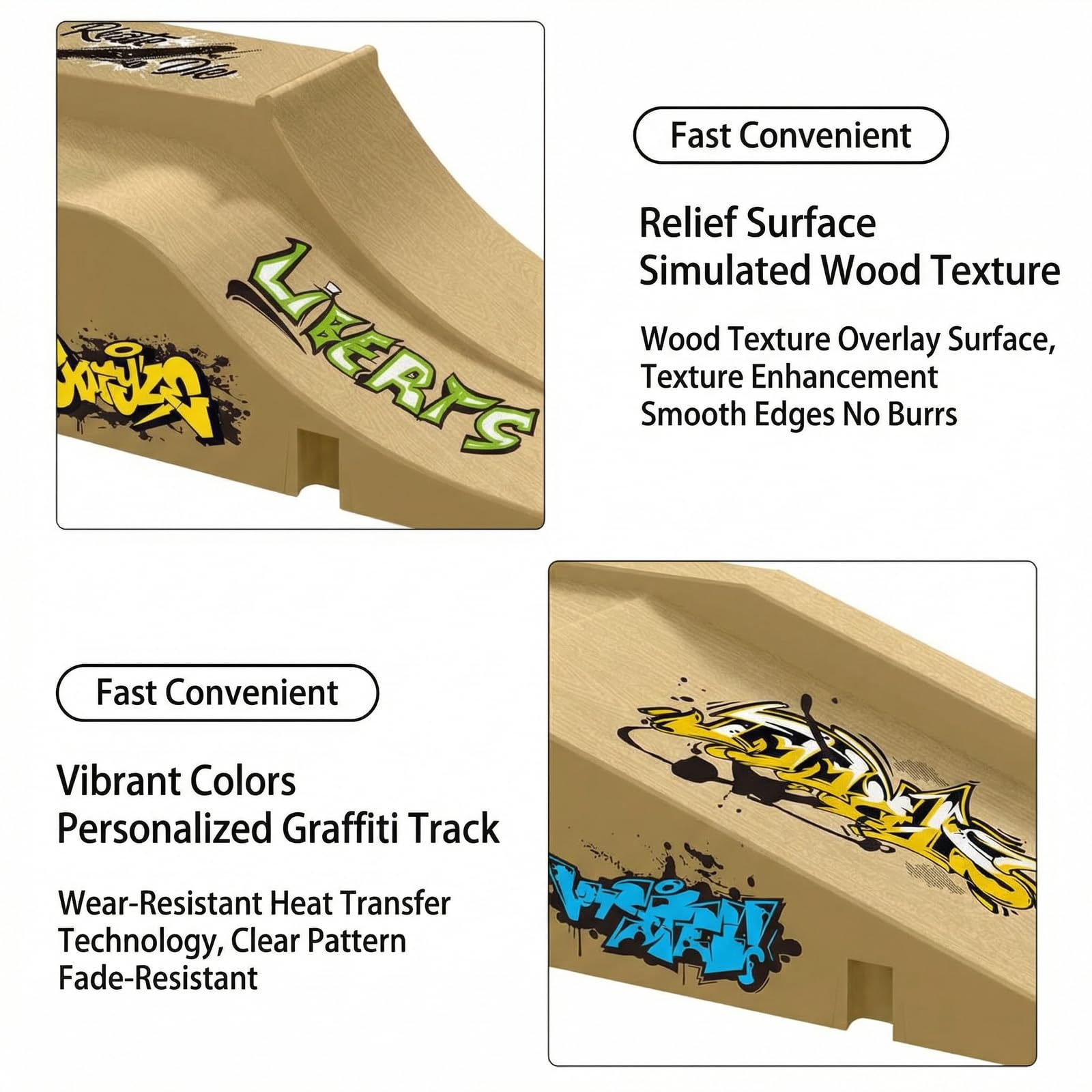 Mini Skate Park à Doigts – 11 Pièces : 3 Rampes, 2 Scooters, 1 Planche, Vêtements Et Accessoires – Jeu De Dextérité