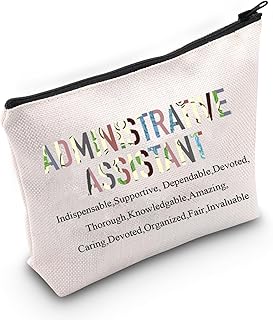 TSOTMO Administrative Assistant Gift Admin Makeup Bag Gifts Admin Assistant Gift For Women Administrator Appreciation Gift Administrative Graduation Gift (Admin Assi)