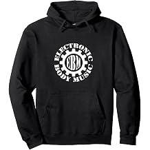 Electronic Body Music EBM Word with Gear Pullover Hoodie