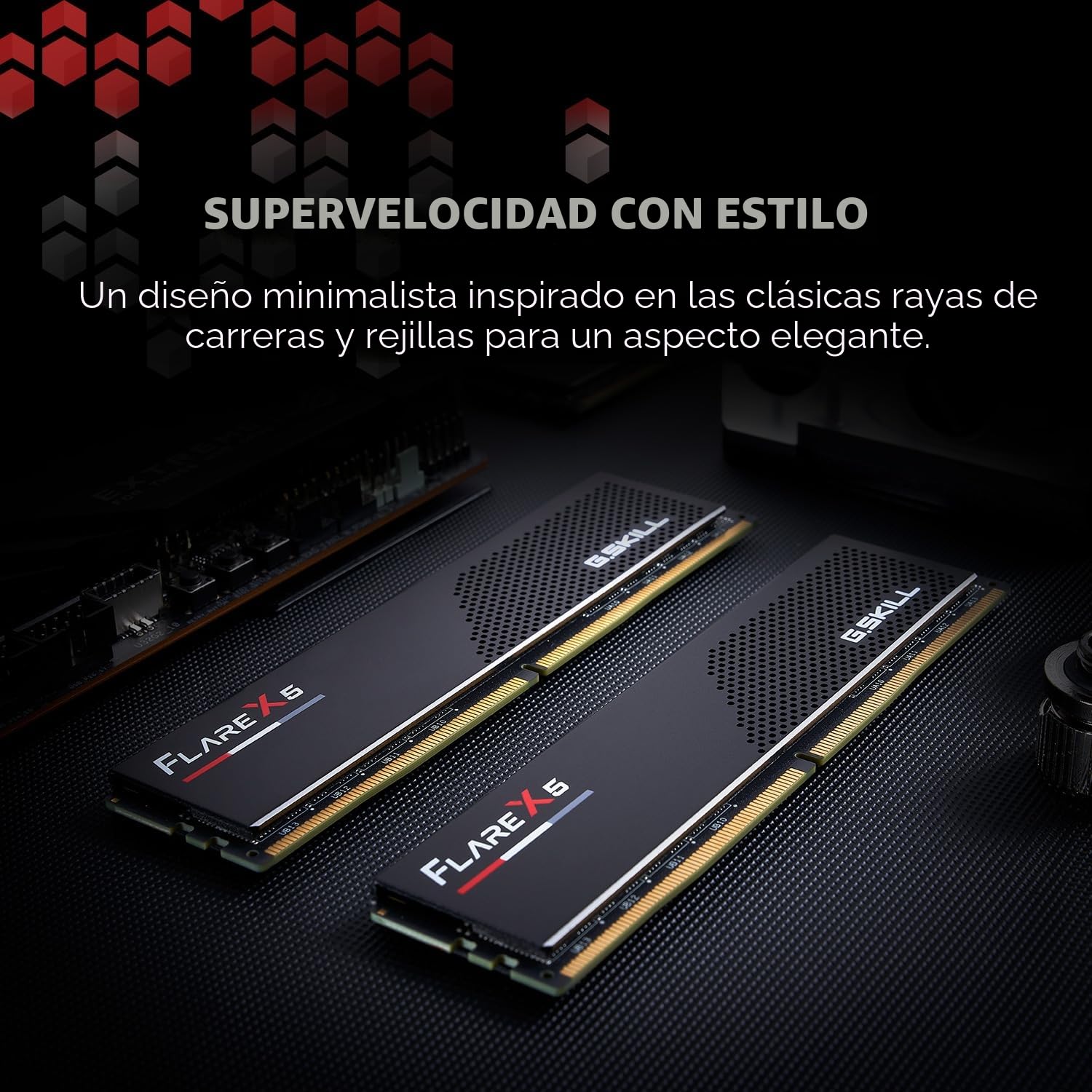 G.Skill Flare X5 Series (AMD Expo) DDR5 RAM 6000MT/s Memoria para computadora de escritorio U-DIMM (DDR5-6000 CL30-36-36-96 1,35 V, negro mate, 96 GB (2 x 48 GB))