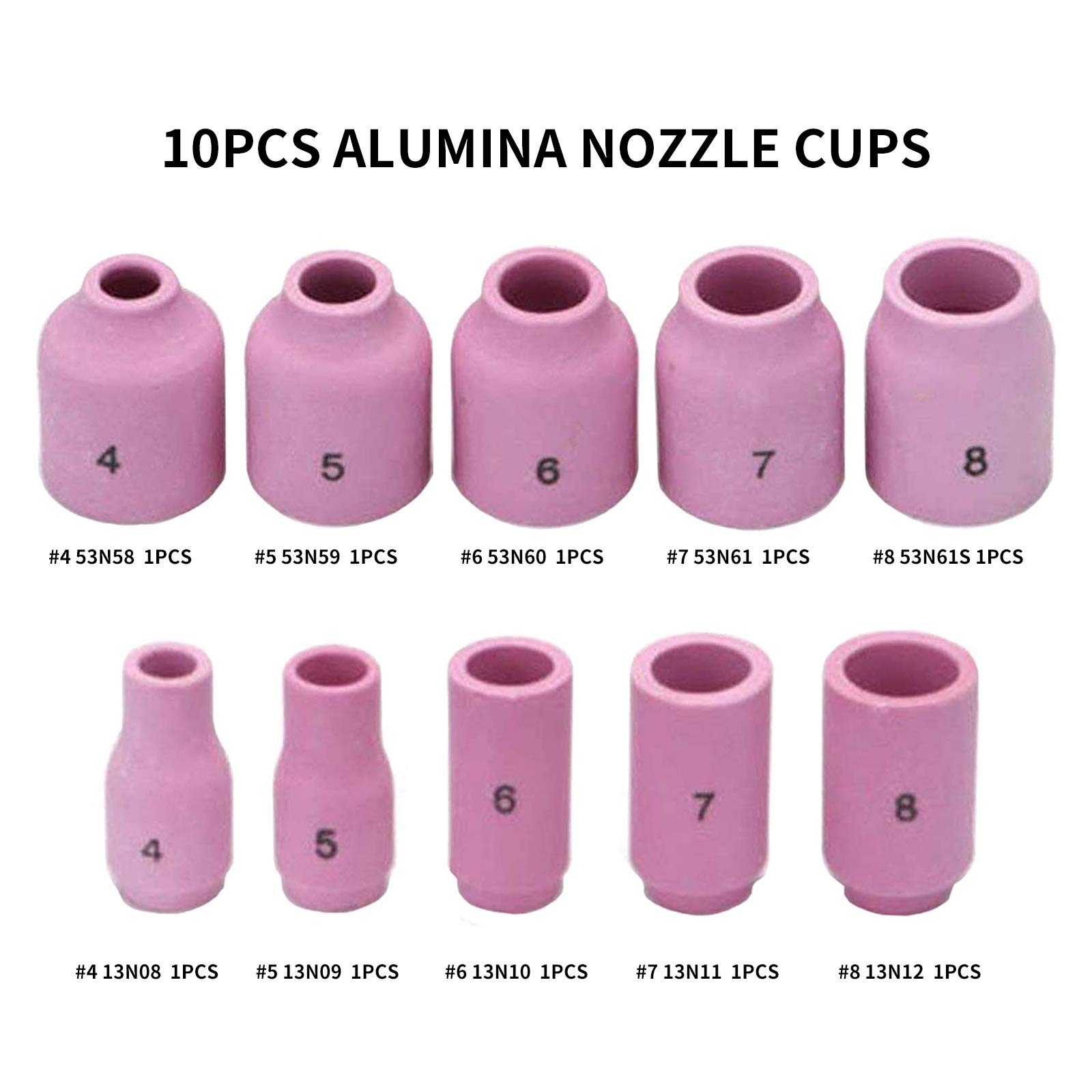 Lot 20 Lentilles Gaz TIG Stubby 3/32 (2.4 Mm) 17GL332 + 10 Pinces 10N24S – Compatible Torche 17/18/26