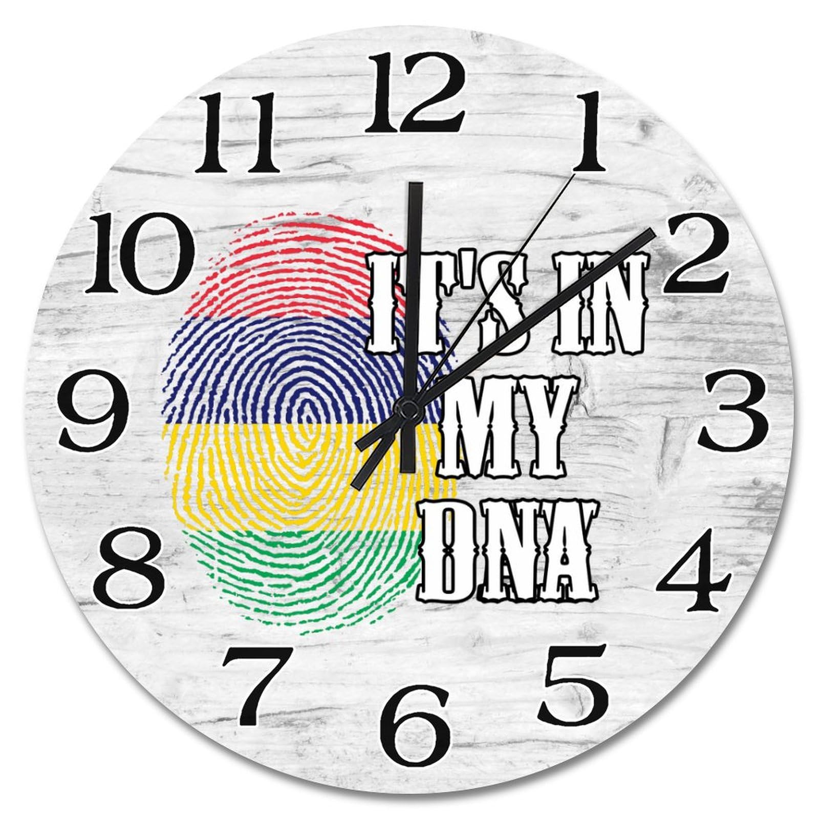 Horloge île Maurice vintage 30cm pour décoration maison