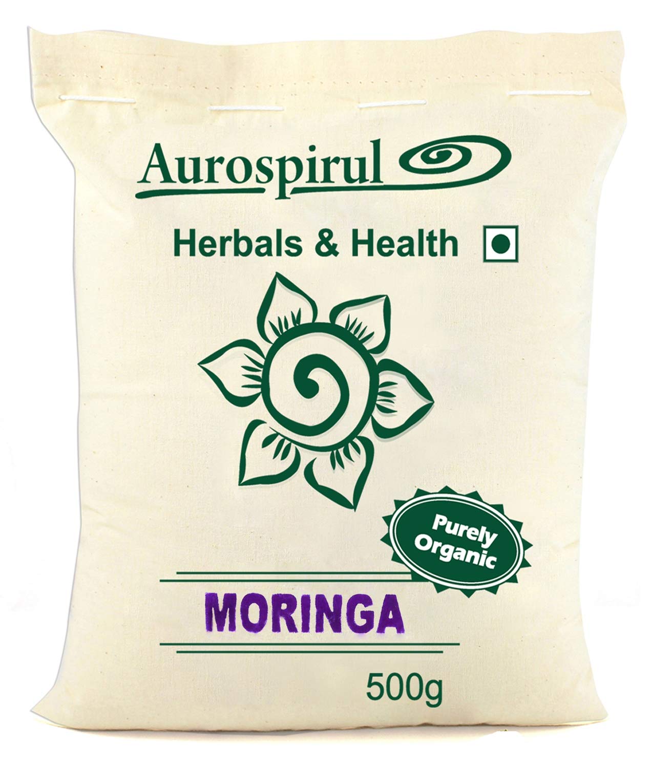 Aurospirul Organic Certified Moringa - 500g Powder (Pack of 1)