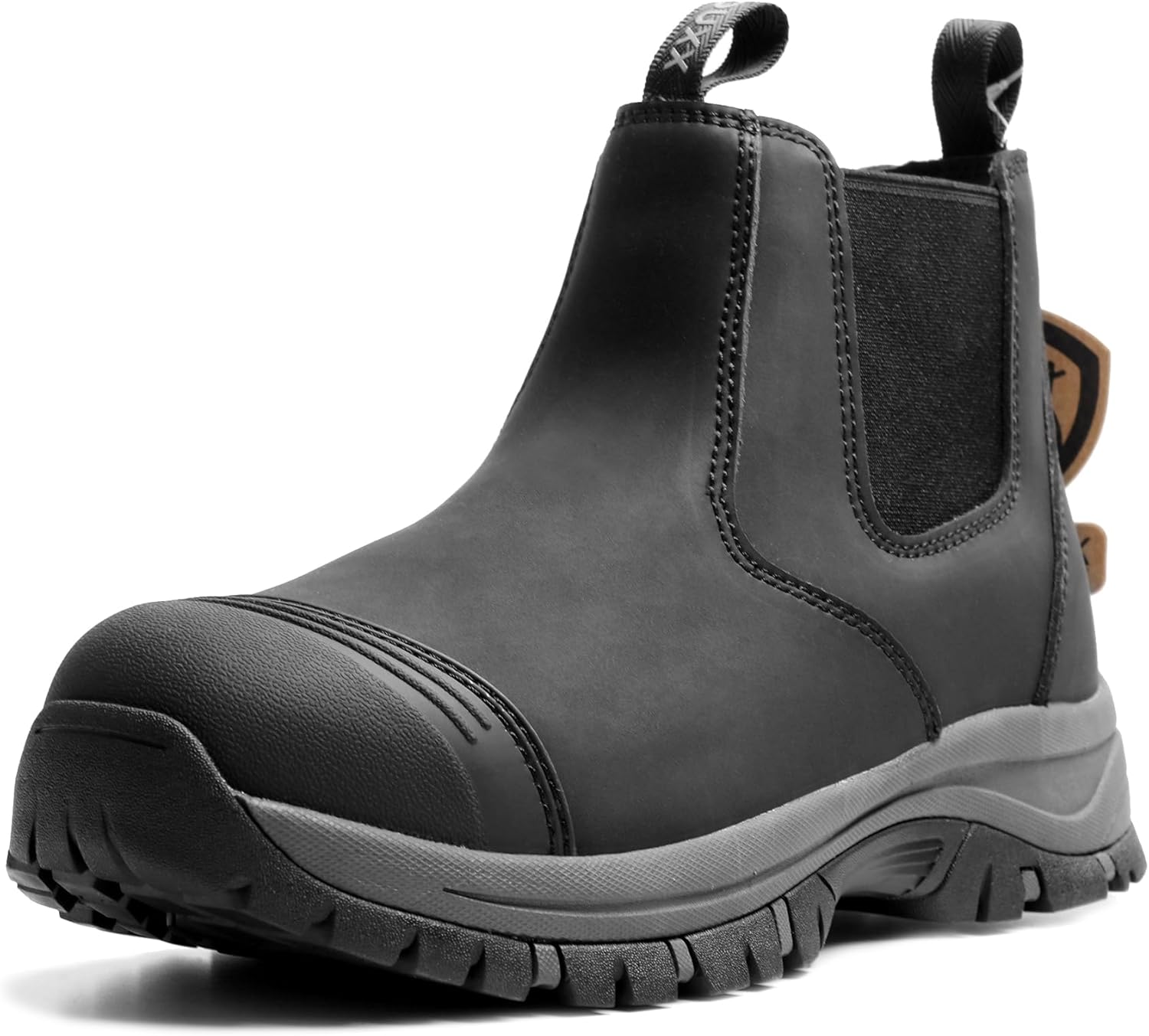 OUXX Men's Chelsea Work Boots - Waterproof Leather