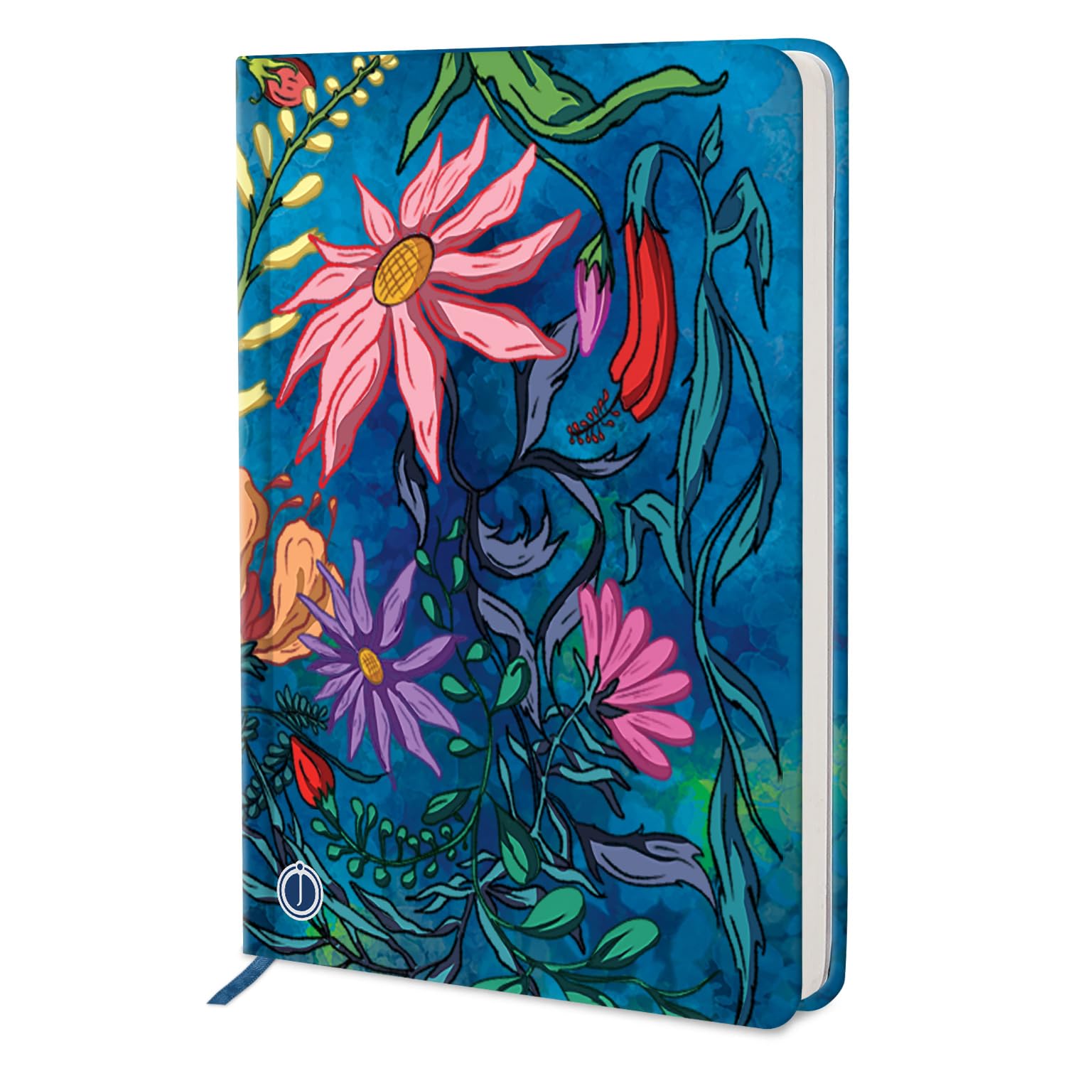 Jhingalala Sea Bloom Hard Bound Undated A5 Diary Notebook (20 x 14.5 CM, 80 GSM, 190 Ruled Pages) Diary for Writing, Gift for Friend, Personal Diary