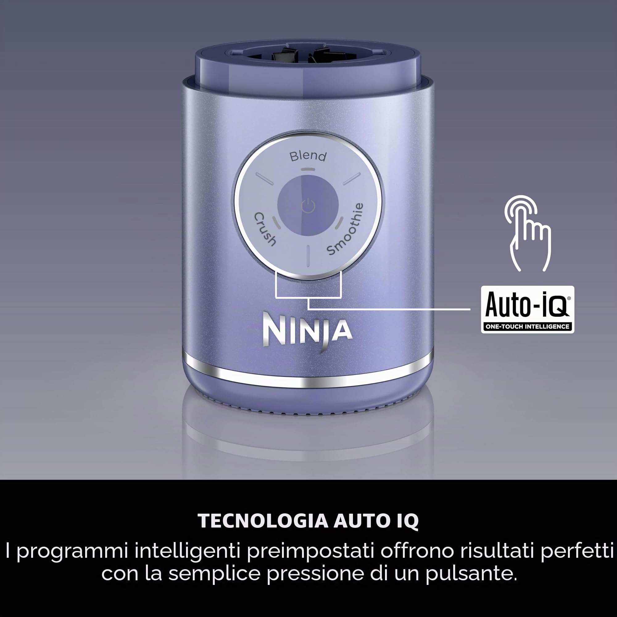 Ninja Blast Max BC251UKLS - Frullatore portatile, 570 ml, batteria ricaricabile, tazza per miscelare e coperchio a prova di perdite, per frullati, frullati proteici, frullati di ghiaccio e frutta