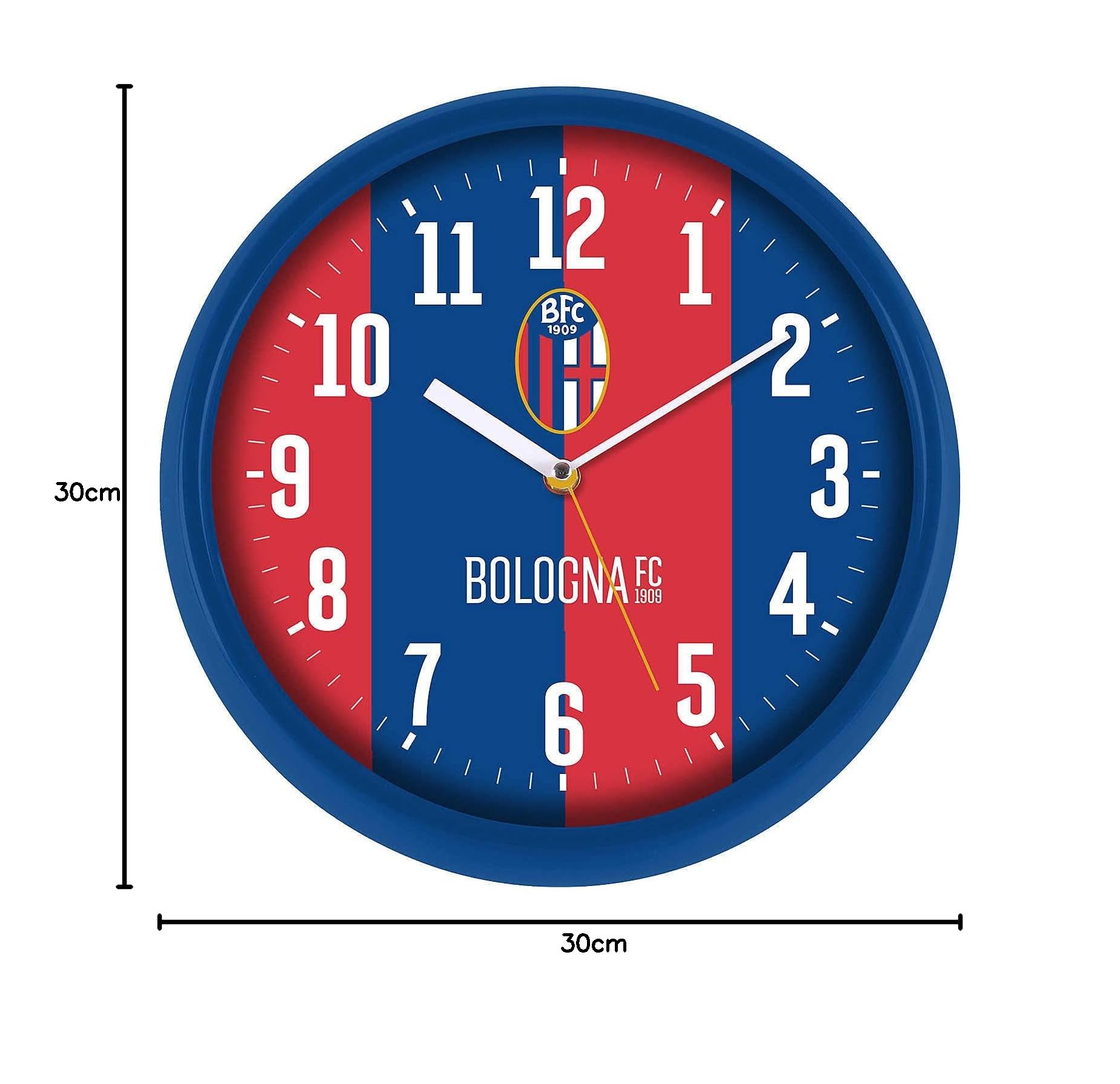Bologna Fc 1909 Orologio da Parete, Unisex – Adulto, Blu
