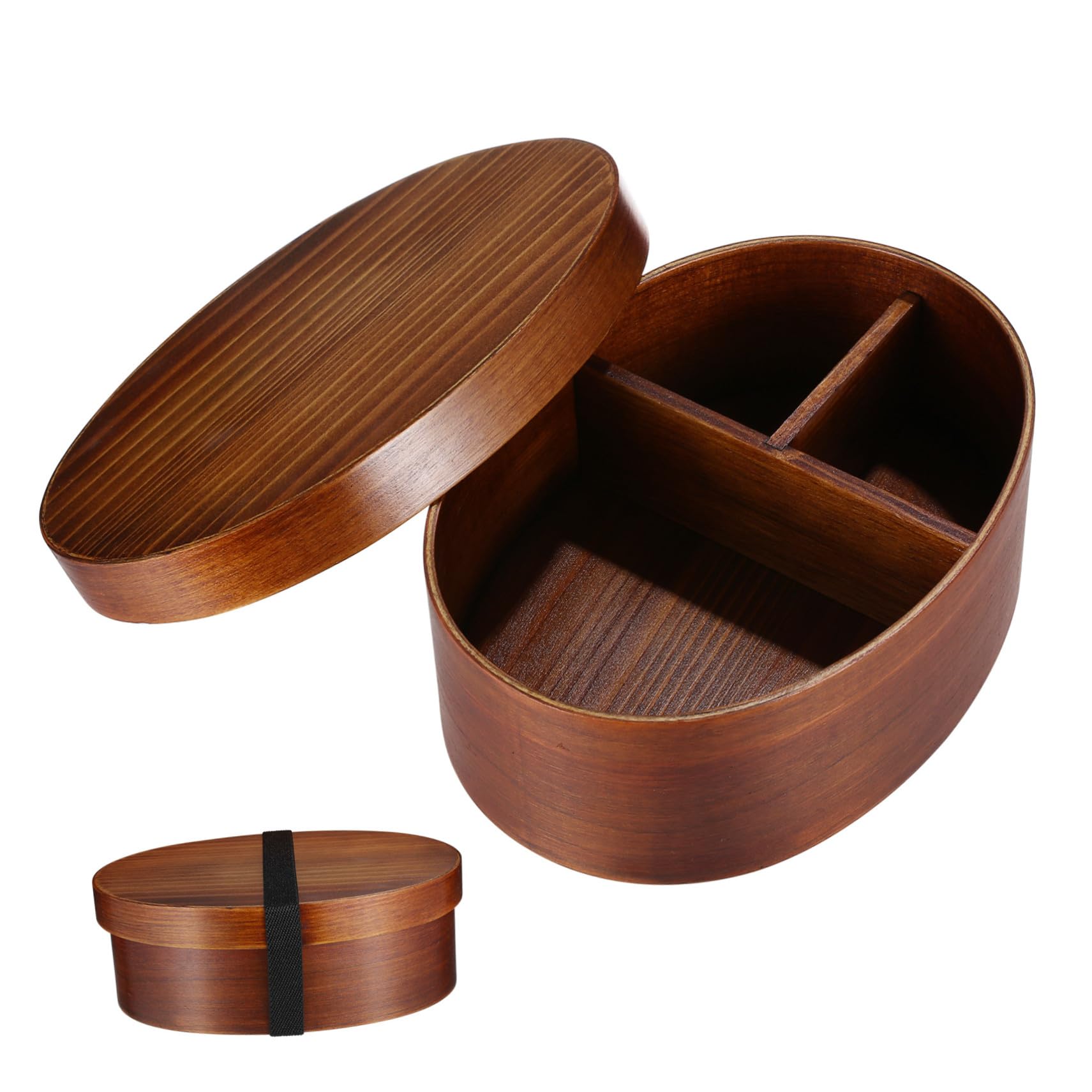 Boîte Bento Japonaise Rétro en Bois pour Sushi et Déjeuner Rentrée Scolaire
