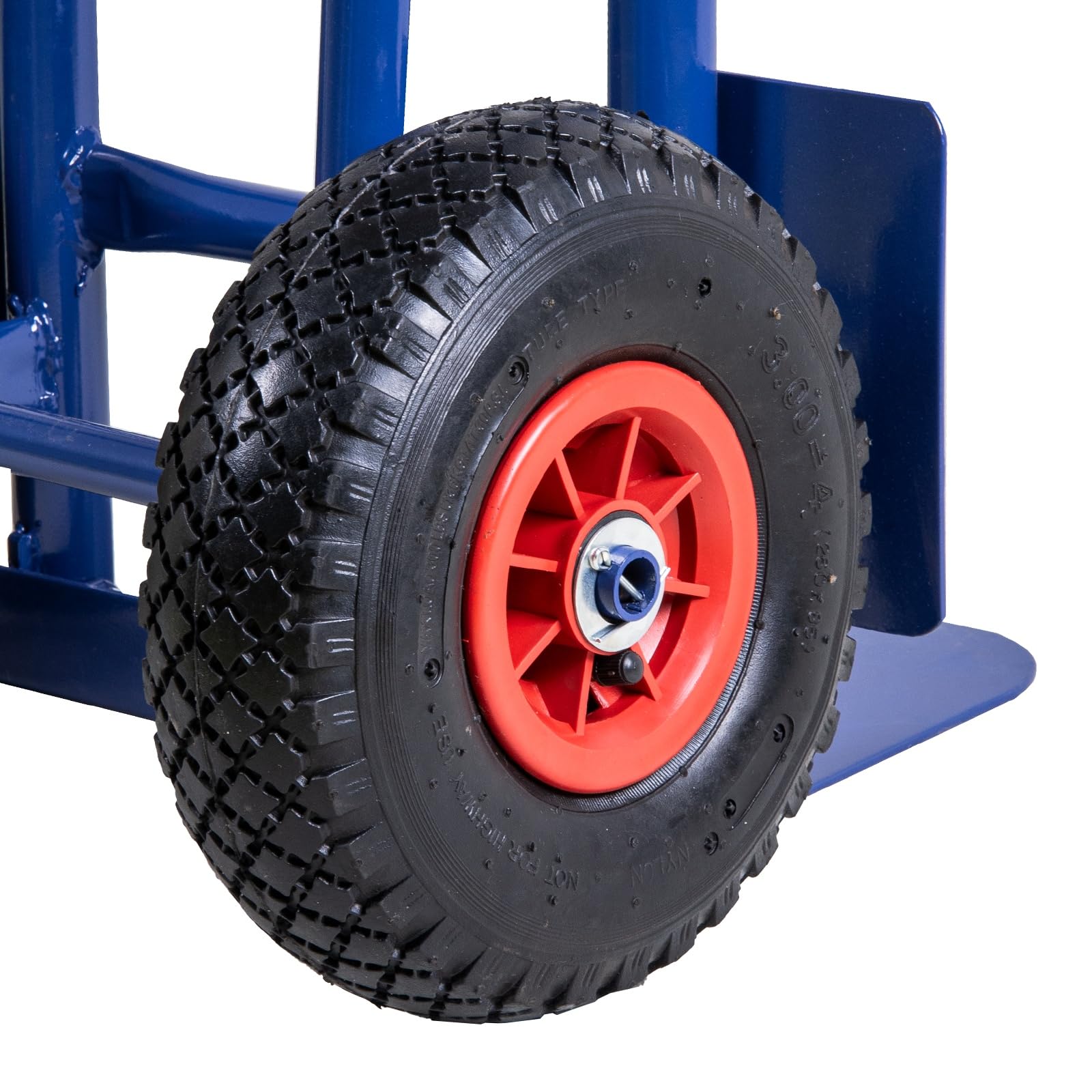 Carrello pieghevole in tubo di acciaio, portata 200 kg, con profilo in gomma, con impugnatura ergonomica